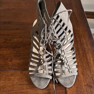 Forever 21 Women's Lace-Up Boots - Taupe